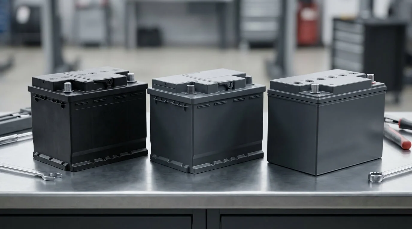 Comparison of standard, EFB, and AGM car batteries used in Dubai vehicles